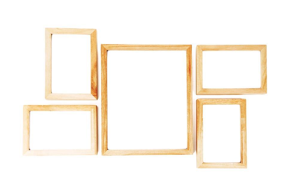 picture frames on a wall