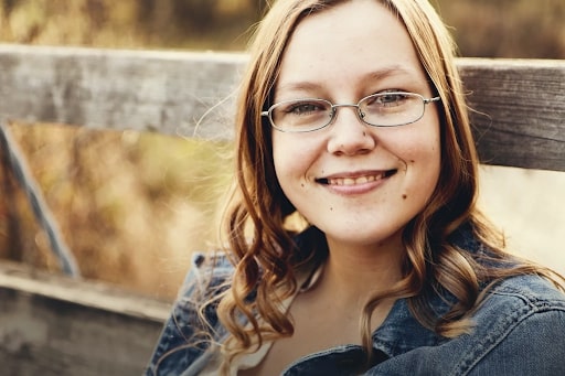 Posing for NYC School Pictures in Glasses