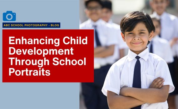Capturing Smiles, Boosting Confidence: The Impact of School Photography on Child Development' and ABC School Photography logo over image of confident boy posing in school uniform