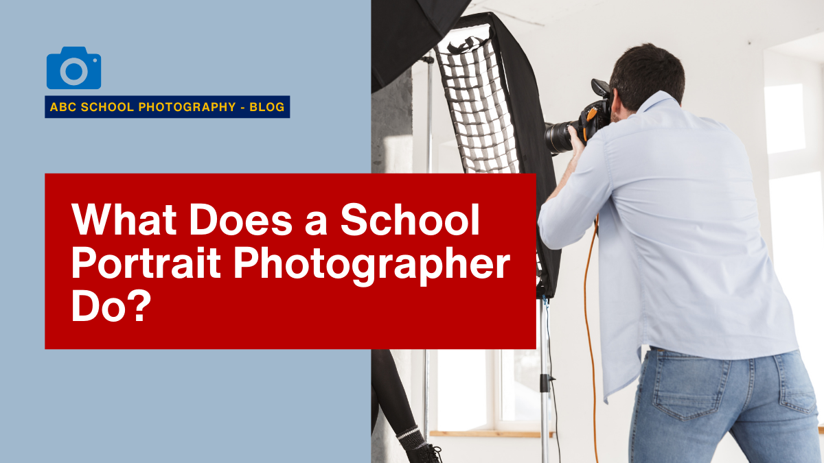 Professional school portrait photographer capturing a student's smile in NYC