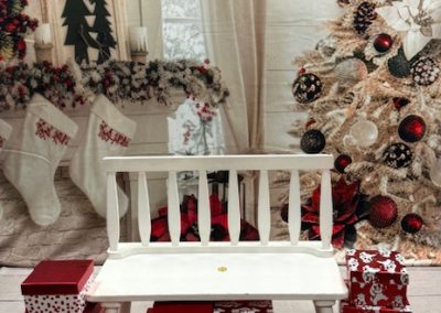 White Christmas with Stockings