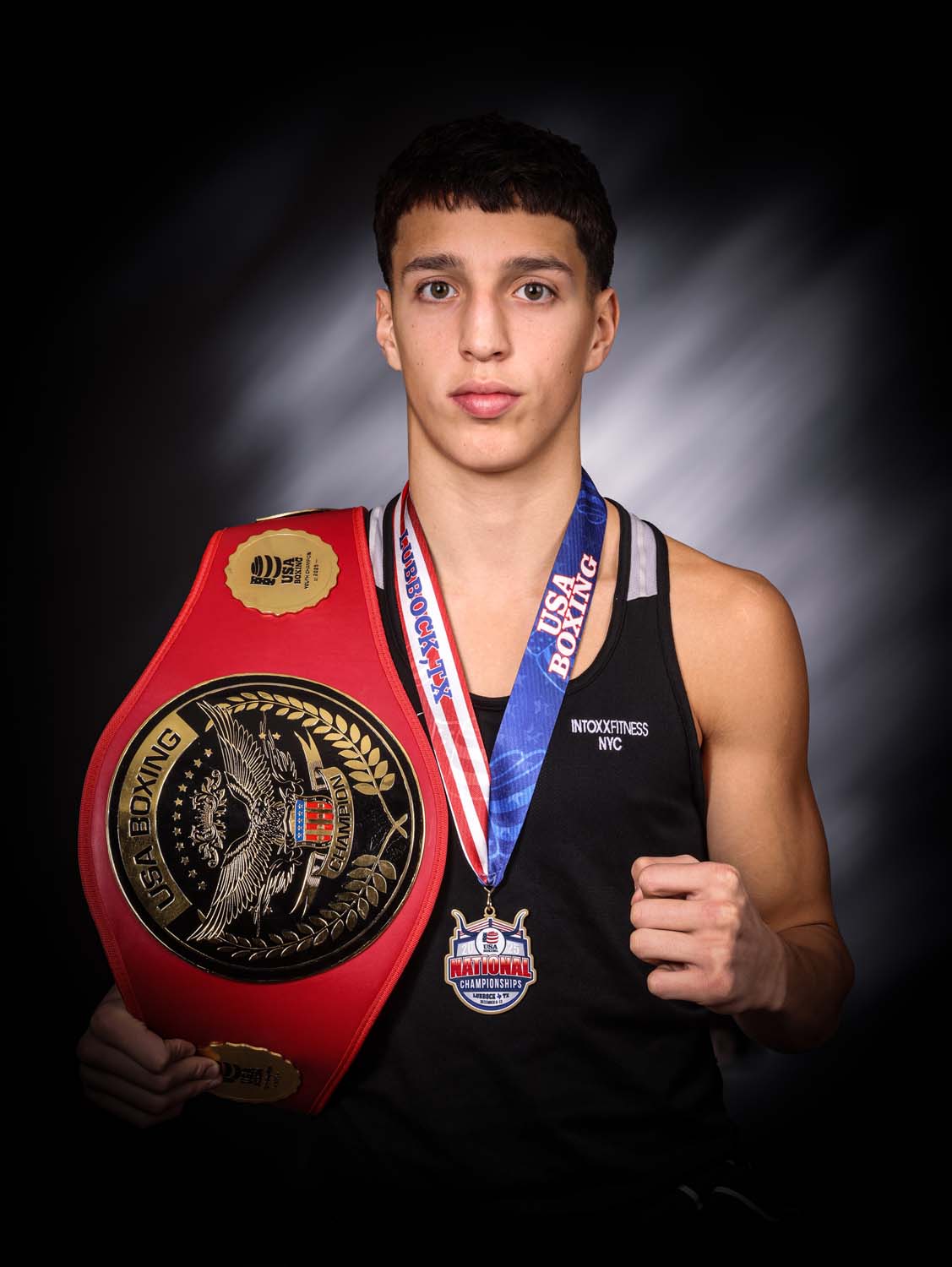 Boxing Team Portraits | ABC School Photography Student boxing team portrait by ABC School Photography for school sports teams in New York